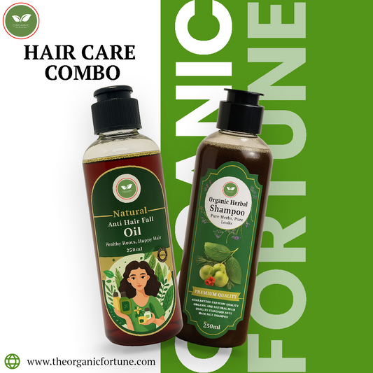 Hair Care Combo – Anti Hair Fall Oil & Herbal Shampoo