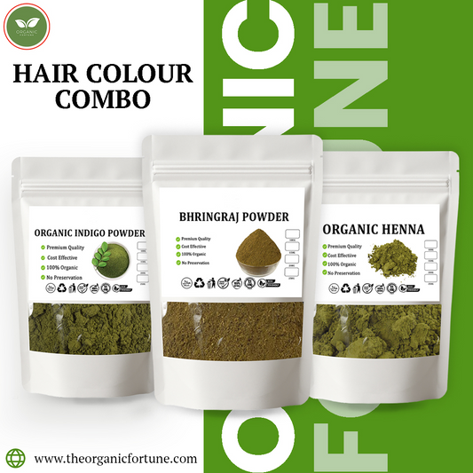 Natural Hair Colour Combo – Indigo, Henna & Bhringraj