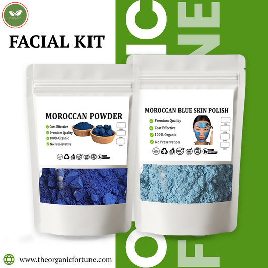 Natural Facial Kit – Moroccan Powder & Blue Skin Polish